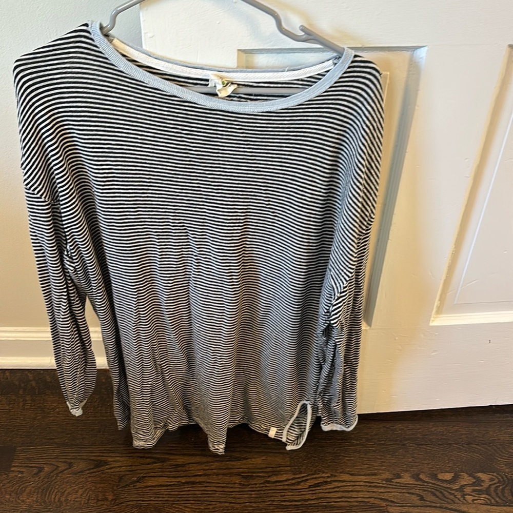 Free People striped tunic t shirt